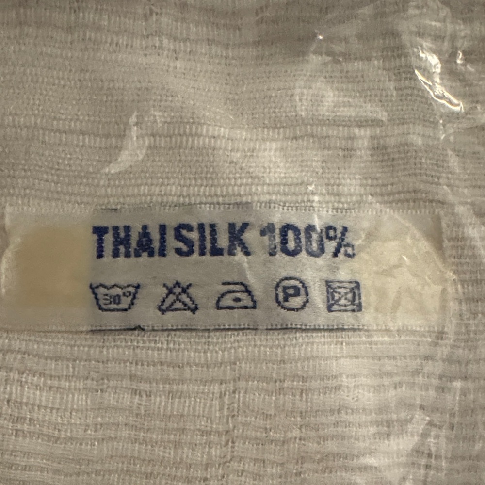 White Thai Silk Fabric